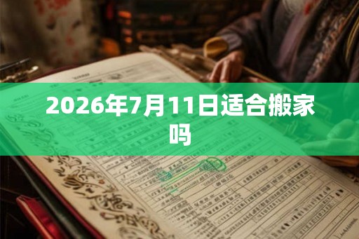 2026年7月11日适合搬家吗