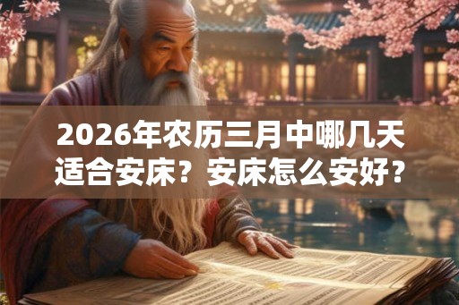2026年农历三月中哪几天适合安床?安床怎么安好? 2026年农历三月中哪几天适合安床?安床怎么安好?