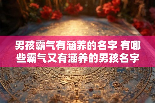 男孩霸气有涵养的名字 有哪些霸气又有涵养的男孩名字