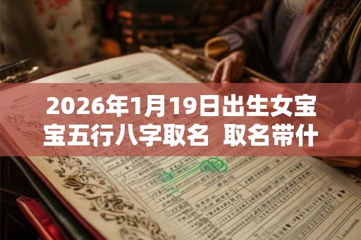 2026年1月19日出生女宝宝五行八字取名  取名带什么字好
