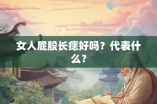 女人屁股长痣好吗？代表什么？