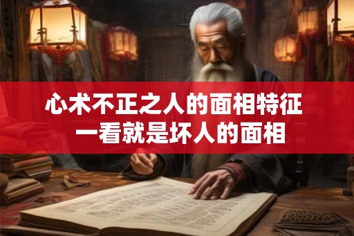 心术不正之人的面相特征  一看就是坏人的面相