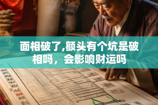 面相破了,额头有个坑是破相吗，会影响财运吗