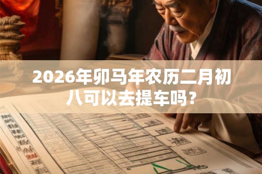 2026年卯马年农历二月初八可以去提车吗？