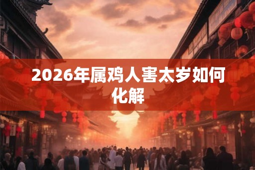 2026年属鸡人害太岁如何化解