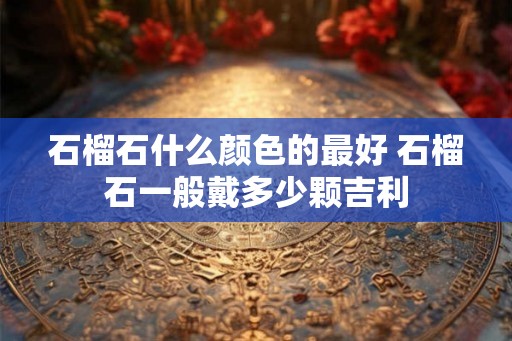 石榴石什么颜色的最好 石榴石一般戴多少颗吉利