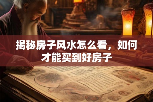 揭秘房子风水怎么看，如何才能买到好房子