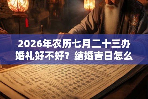 2026年农历七月二十三办婚礼好不好?结婚吉日怎么选? 2026年农历七月二十三办婚礼好不好?结婚吉日怎么选?