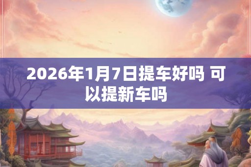 2026年1月7日提车好吗 可以提新车吗
