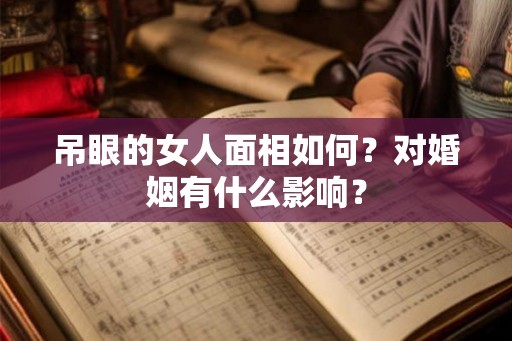 吊眼的女人面相如何？对婚姻有什么影响？