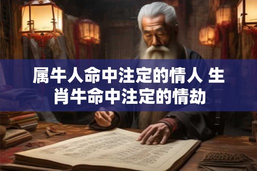 属牛人命中注定的情人 生肖牛命中注定的情劫 属牛人命中注定的情人 生肖牛命中注定的情劫