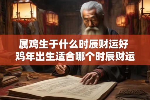 属鸡生于什么时辰财运好 鸡年出生适合哪个时辰财运旺