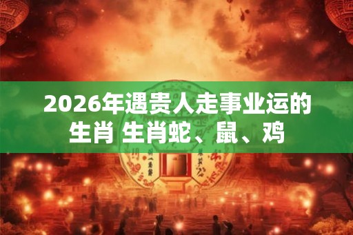 2026年遇贵人走事业运的生肖 生肖蛇、鼠、鸡