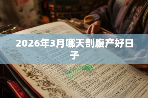 2026年3月哪天剖腹产好日子