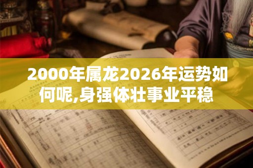 2000年属龙2026年运势如何呢,身强体壮事业平稳