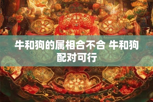 牛和狗的属相合不合 牛和狗配对可行