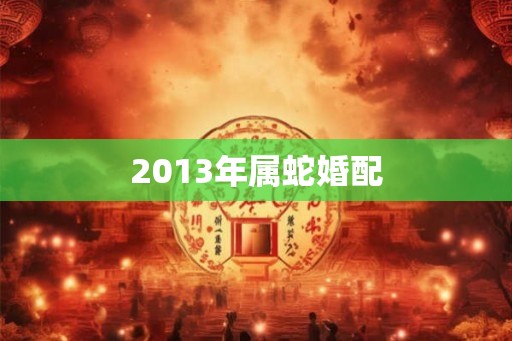 2013年属蛇婚配