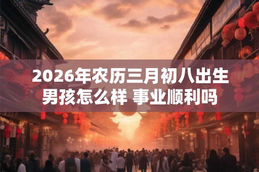 2026年农历三月初八出生男孩怎么样 事业顺利吗