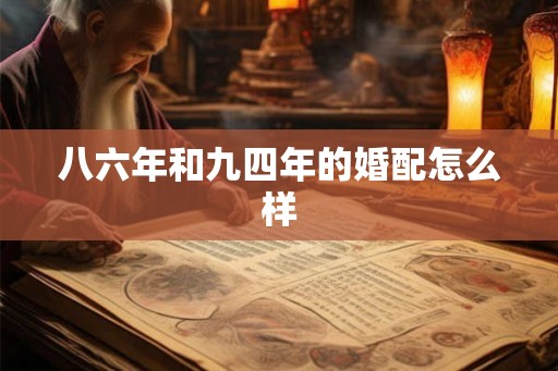 八六年和九四年的婚配怎么样