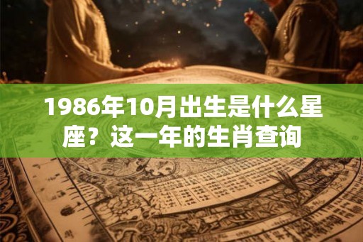 1986年10月出生是什么星座？这一年的生肖查询