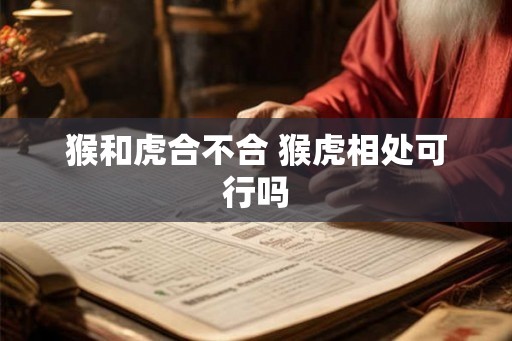 猴和虎合不合 猴虎相处可行吗