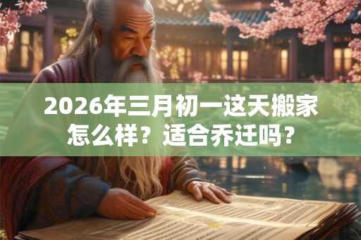 2026年三月初一这天搬家怎么样？适合乔迁吗？