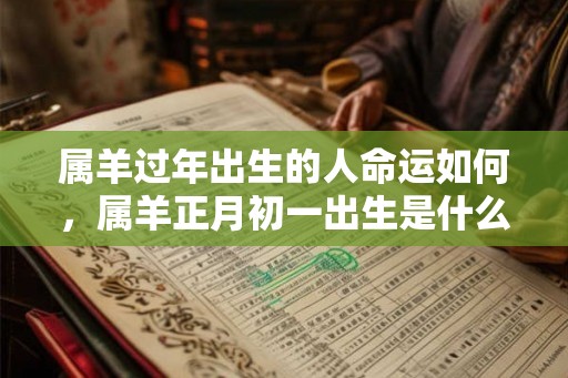 属羊过年出生的人命运如何，属羊正月初一出生是什么命？