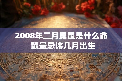 2008年二月属鼠是什么命  鼠最忌讳几月出生