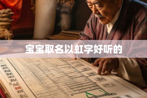 宝宝取名以虹字好听的
