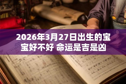 2026年3月27日出生的宝宝好不好 命运是吉是凶