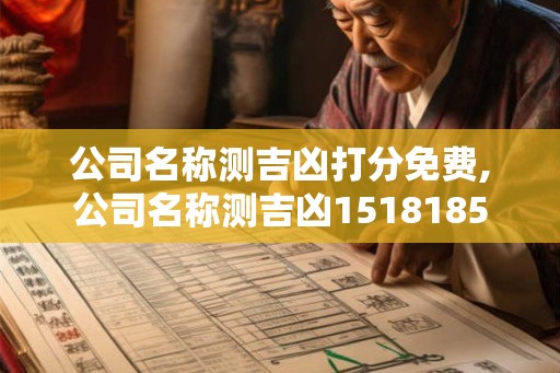 公司名称测吉凶打分免费,公司名称测吉凶1518185