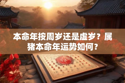 本命年按周岁还是虚岁？属猪本命年运势如何？