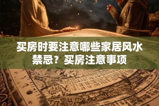 买房时要注意哪些家居风水禁忌？买房注意事项