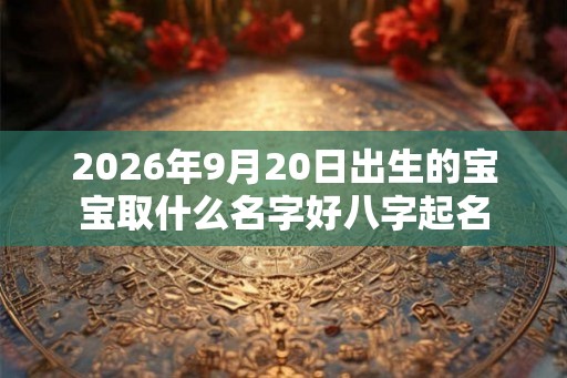 2026年9月20日出生的宝宝取什么名字好八字起名