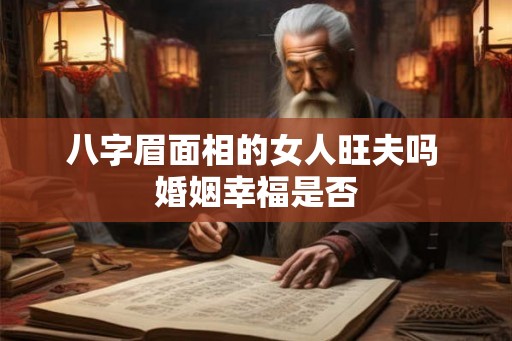 八字眉面相的女人旺夫吗 婚姻幸福是否