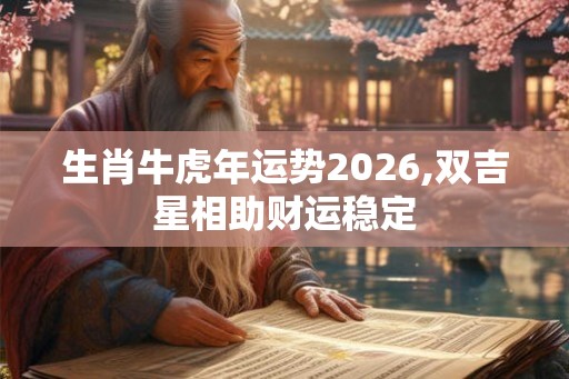 生肖牛虎年运势2026,双吉星相助财运稳定