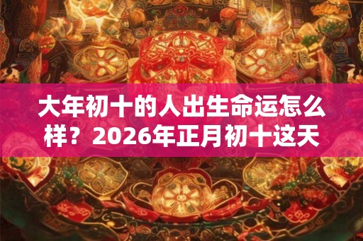 大年初十的人出生命运怎么样?2026年正月初十这天出生属什么生肖? 大年初十的人出生命运怎么样?2026年正月初十这天出生属什么生肖?