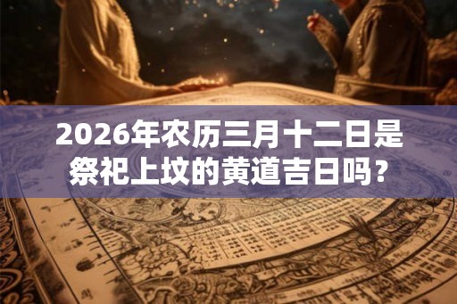 2026年农历三月十二日是祭祀上坟的黄道吉日吗？