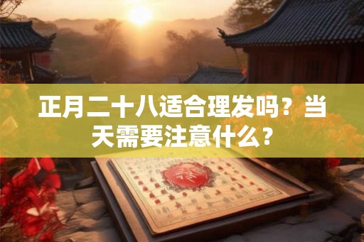 正月二十八适合理发吗？当天需要注意什么？