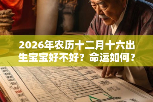 2026年农历十二月十六出生宝宝好不好?命运如何? 2026年农历十二月十六出生宝宝好不好?命运如何?