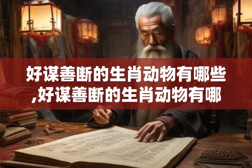 好谋善断的生肖动物有哪些,好谋善断的生肖动物有哪些图片