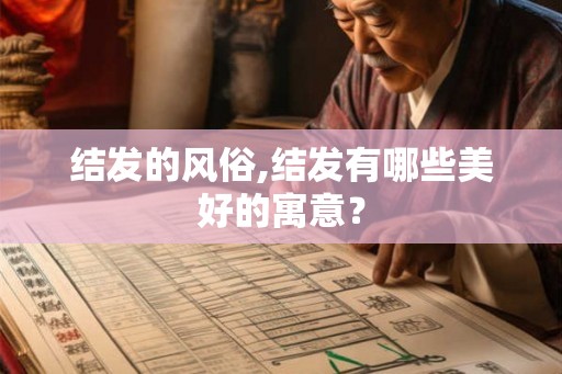 结发的风俗,结发有哪些美好的寓意？