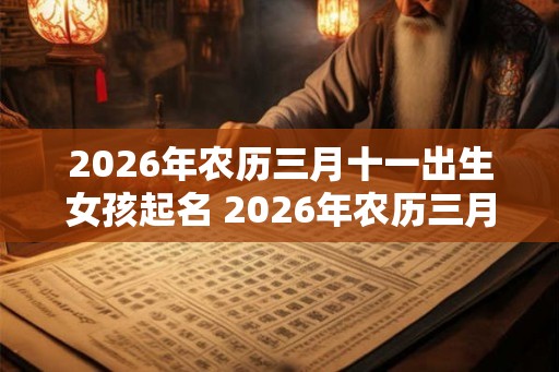 2026年农历三月十一出生女孩起名 2026年农历三月十一出生好吗？