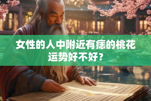女性的人中附近有痣的桃花运势好不好？