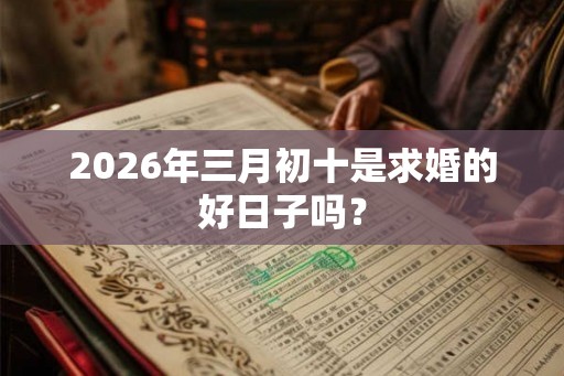 2026年三月初十是求婚的好日子吗？