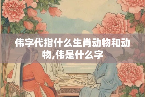 伟字代指什么生肖动物和动物,伟是什么字