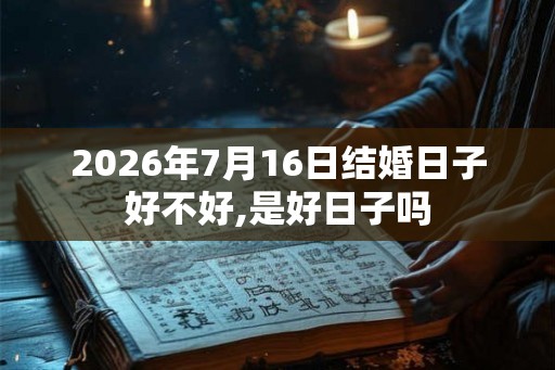 2026年7月16日结婚日子好不好,是好日子吗