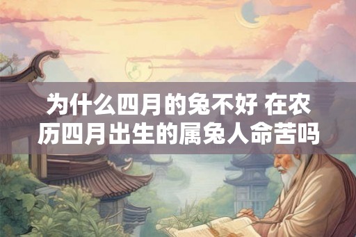 为什么四月的兔不好 在农历四月出生的属兔人命苦吗