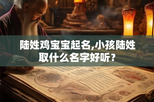 陆姓鸡宝宝起名,小孩陆姓取什么名字好听? 陆姓鸡宝宝起名,小孩陆姓取什么名字好听?