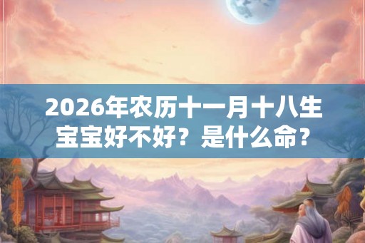 2026年农历十一月十八生宝宝好不好？是什么命？